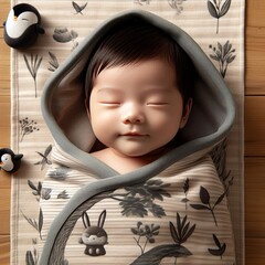 Baby Blanket Bamboo Jacquard Soft bamboo fabric used for baby bl