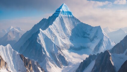 Obraz premium Highest Mountain Range Home to the highest peak in the world along with numerous other peaks surpassing 8,000 meters.
