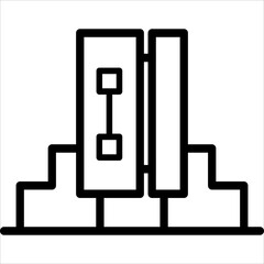 home line icon vector illustration isolated on white background