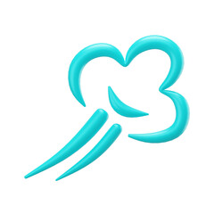 Obraz premium Scribble Elements 3D Illustration Asset