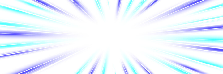 Dynamic blue motion lines background. Futuristic high speed vector illustration with glowing streaks, blur effects and perspective trails. Perfect for racing, technology or urban transport themes.