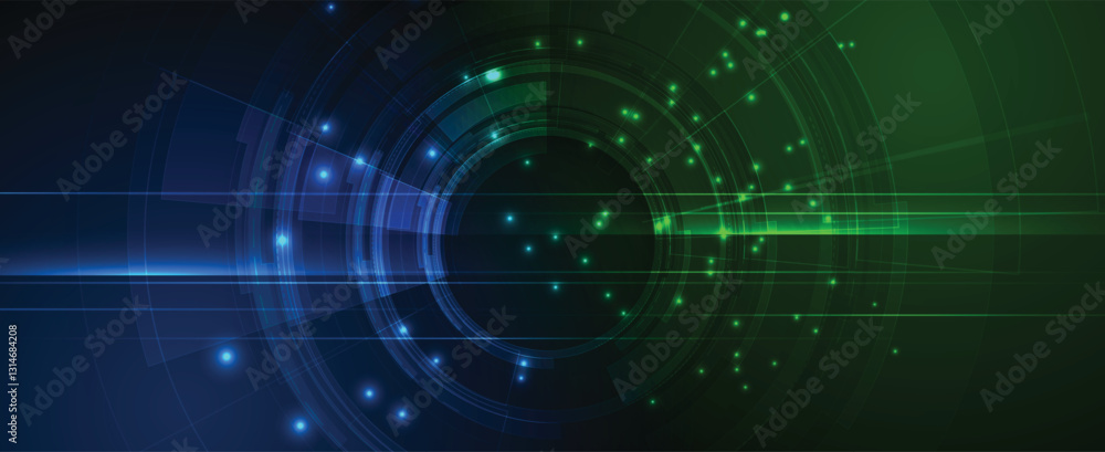 Poster technology abstract background