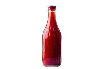 Squeeze bottle of ketchup isolated on transparent background