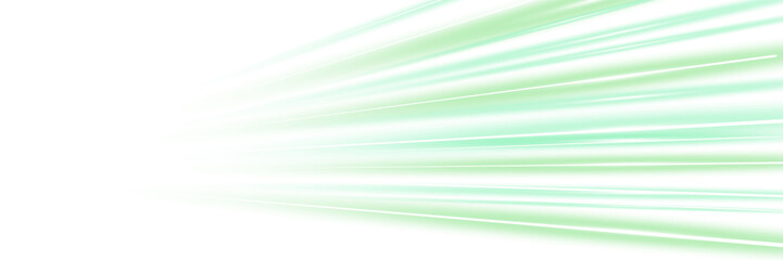 Cyber road with green fast moving speed lines. Digital highway with glowing streaks and motion blur. Ideal for high tech, transport and futuristic racing themes.