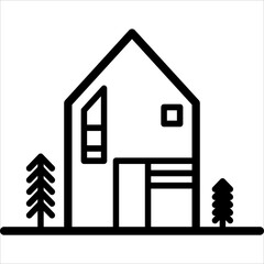 home line icon vector illustration isolated on white background