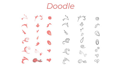Doodle or ornaments for various use