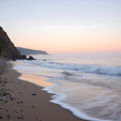 The calming ambiance of this coastal sunrise makes it an ideal choice for branding, advertisements, and social media campaigns focused on tranquility and mindfulness.