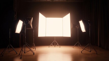 Professional 3D Softbox Studio Lighting Icon