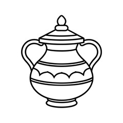 teapot isolated on white