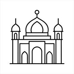 taj mahal vector