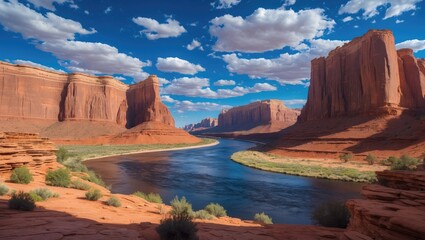 Bend rocky formation.