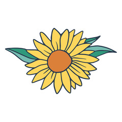 Fototapeta premium sunflower simple icon.eps