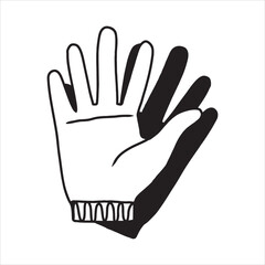 Obraz premium glove vector icon for labor design element