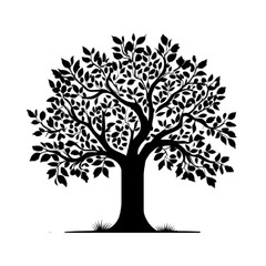 Obraz premium silhouette vector of a tree