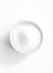Fresh Sea Salt in a White Bowl