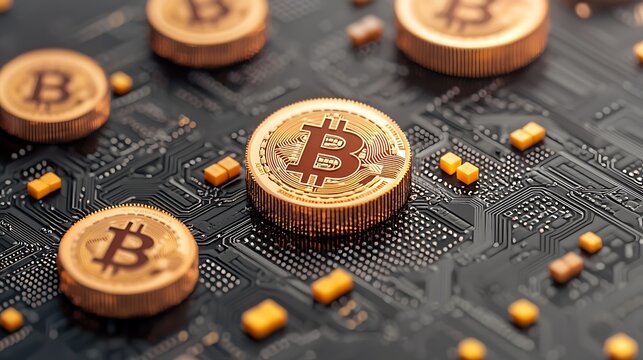Exploring cryptocurrency trends digital finance market infographic content modern technology top-down view economic insights