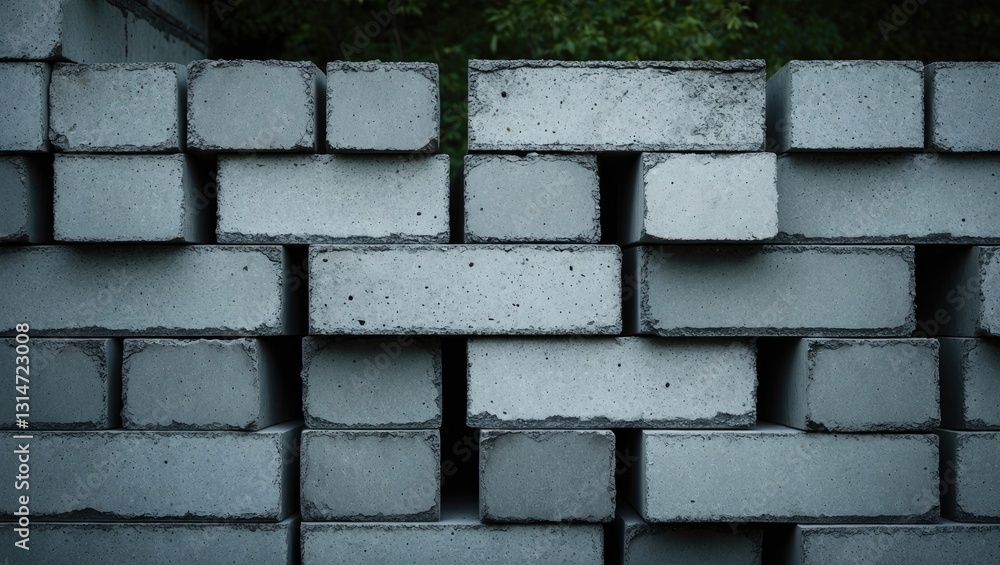 Poster background pattern, shape, texture of walls or walls constructed from light brick material or white 