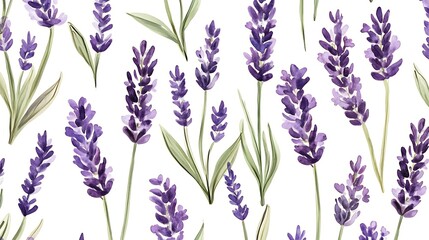 Fototapeta premium lavender seamless pattern