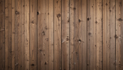 Natural Wooden Wall with Vertical Planks and Unique Grain Texture