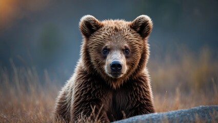 Fototapeta premium A young brown bear
