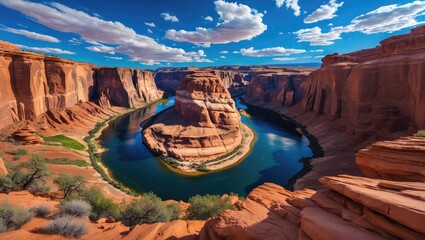 Rocky structure of the bend.