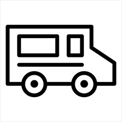 travel line icon vector illustration isolated on white background