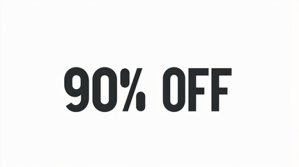 Massive 90% off sale on exclusive items online store promotional offer digital environment eye-catching view bargain concept