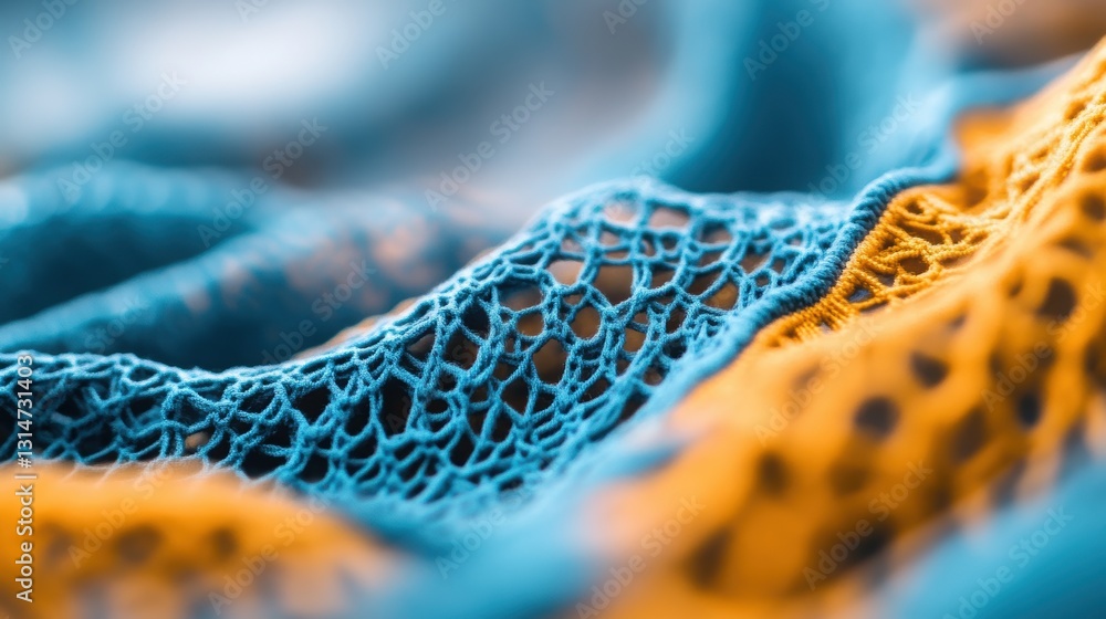 Aufkleber texture pattern of fabric in macro photography .
