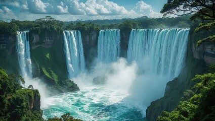 Part of the Falls observed from the National Park.