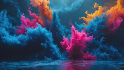 Fototapeta premium Background featuring a vibrant abstract design.