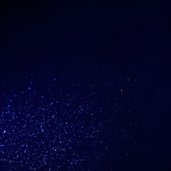 Background with sparkles. Backdrop with glitter. Shiny textured surface. Very dark blue