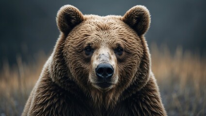 Image of a bear in typography.