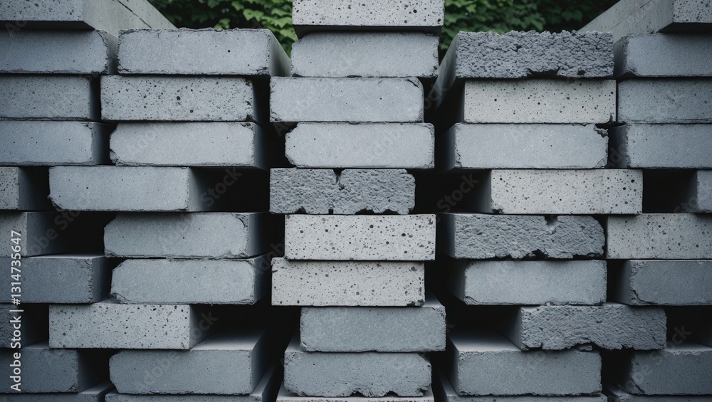Poster background pattern, texture, and shape of walls constructed from light brick material or white brick