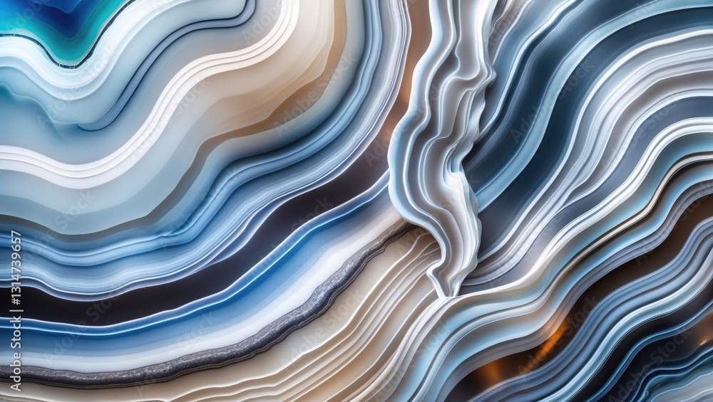 Aufkleber banded agate crystal cross section as a stunning background. natural light highlighting translucent 