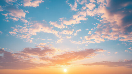 Fototapeta premium Golden Horizons – Breathtaking Sunrises & Sunsets Above the Clouds