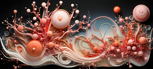 Paper quilling caviar, ai generative