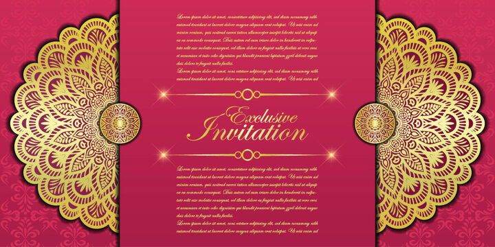 Luxury ornamental mandala background with golden arabesque patterns, element for invitation, meditation poster, yoga, wedding, book cover, cover page, luxury mandala art illustration vector art