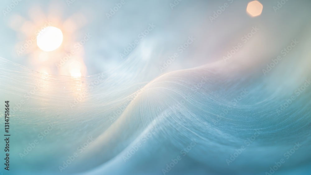 Aufkleber Light flare filter. Overlay of blurred glow. Reflection of sunlight. Radiance from bokeh. Abstract background with defocused color gradient texture.