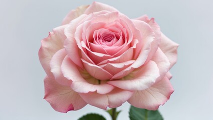 Fototapeta premium Pink rose. Intensive focus. Free of dust. Free of pollen.