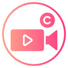 movie gradient icon