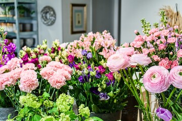 Colorful Assortment of Fresh Cut Flowers