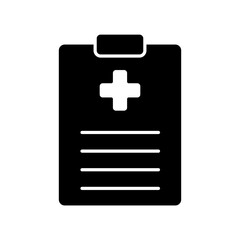 Fototapeta premium Icon a prescription, isolated against a clean background.