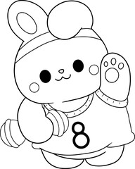 rabbit outline