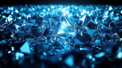 Abstract crystalline geometric pattern