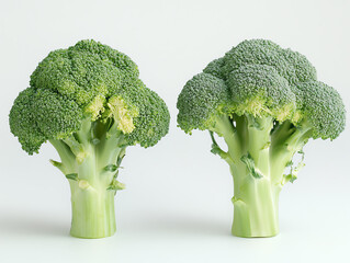 Fresh and vibrant broccoli showcasing its natural green color on a clean background.