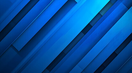 Fototapeta premium Dynamic Diagonal Blue Stripes Abstract Background With Textured Effect and Gradient Shadows in Modern Design