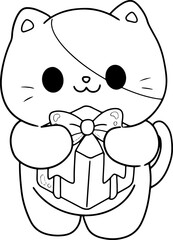 cat character doodle