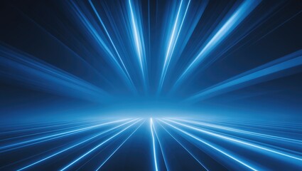 Abstract blue light ray backdrop