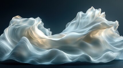 Abstract flowing fabric design