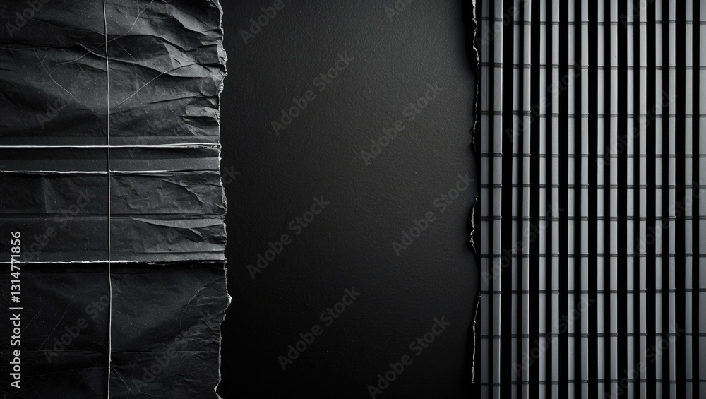Aufkleber old folded worn scratched poster mock up. grunge rough distressed layer. authentic overlay texture c
